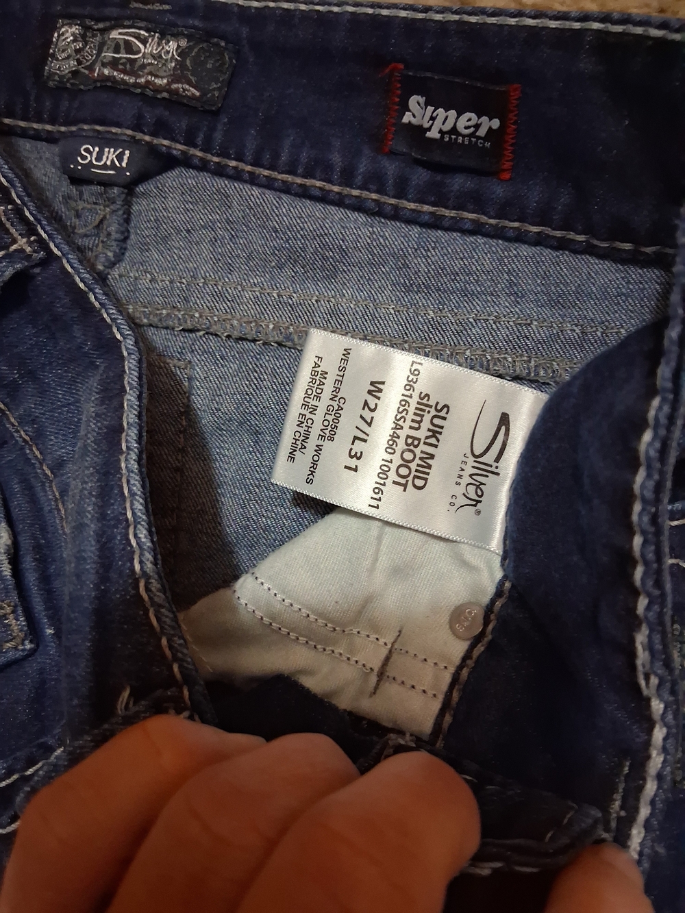 Silver Jeans Suki Indigo Blue Denim Jeans